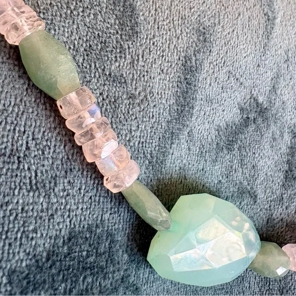 3 FOR $40: Semi-precious gemstone beaded necklace - Picture 3 of 5